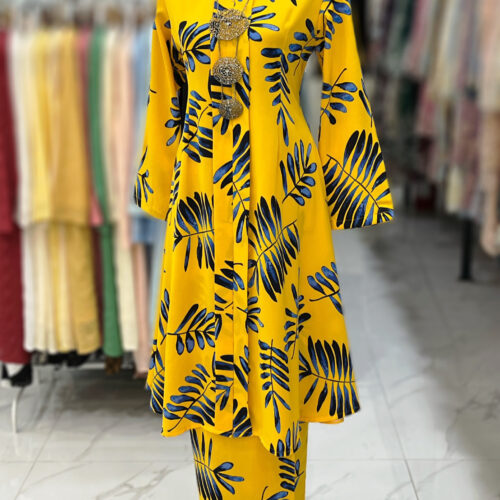 KEBAYA LABUH ZUBAIDAH YELLOW