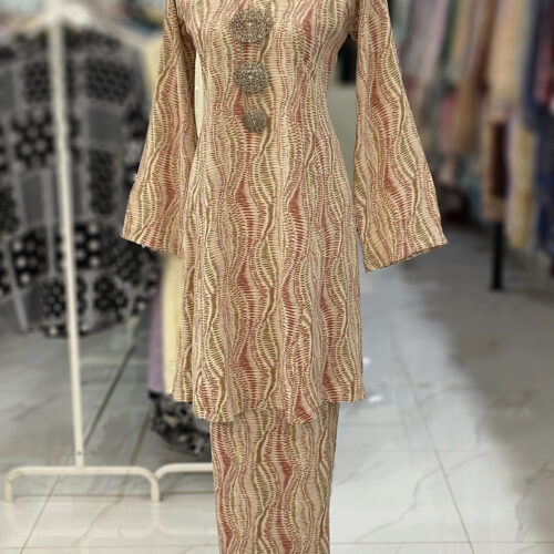 MELOR KURUNG RIAU CREPE NUDE