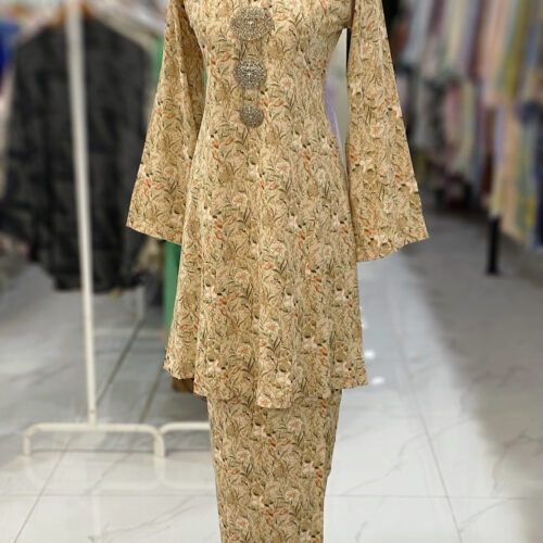 MELOR KURUNG RIAU CREPE NUDE
