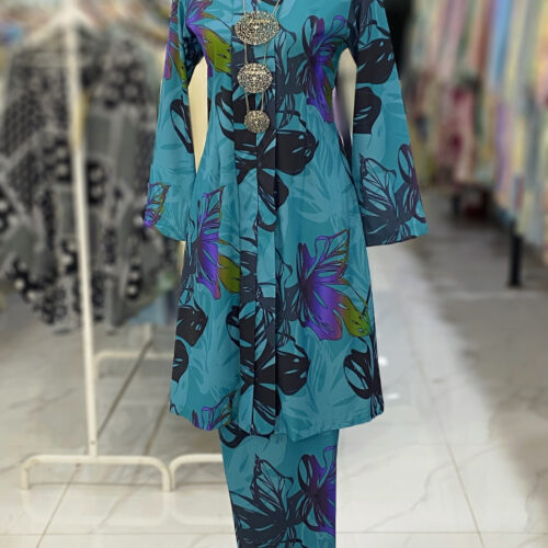 KEBAYA LABUH DANG ANUM BLUE TURQOISE