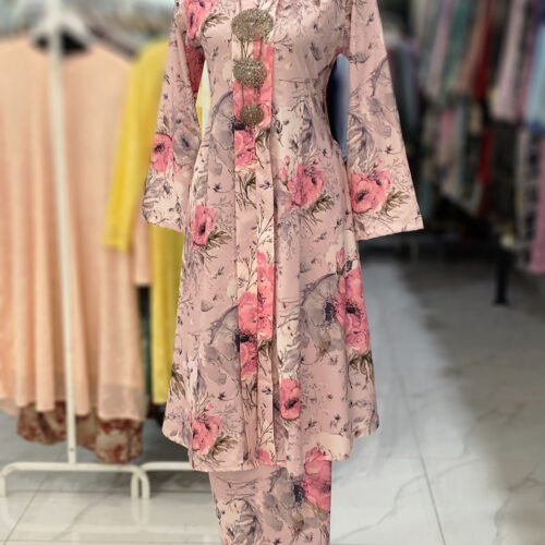 KEBAYA LABUH ZUBAIDAH BLUSH PINK