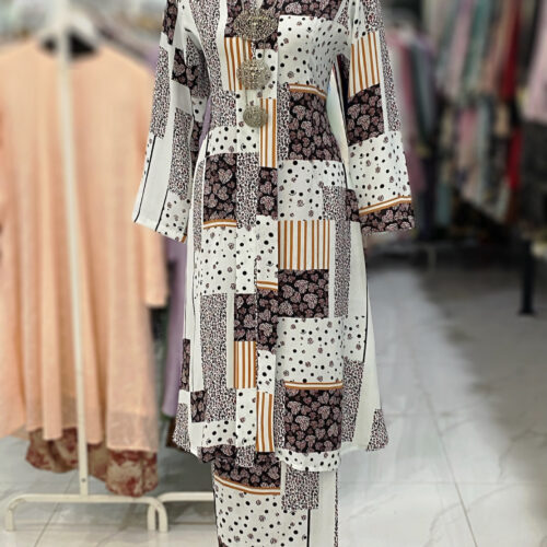 KEBAYA LABUH ZUBAIDAH BLUE GREY