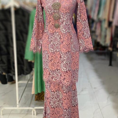 BAINON KURUNG LACE PREMIUM PINK