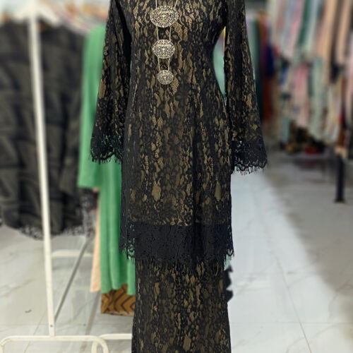 BAINON KURUNG LACE PREMIUM BLACK