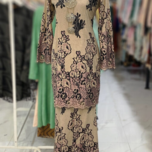 BAINON KURUNG LACE PREMIUM NUDE BROWN