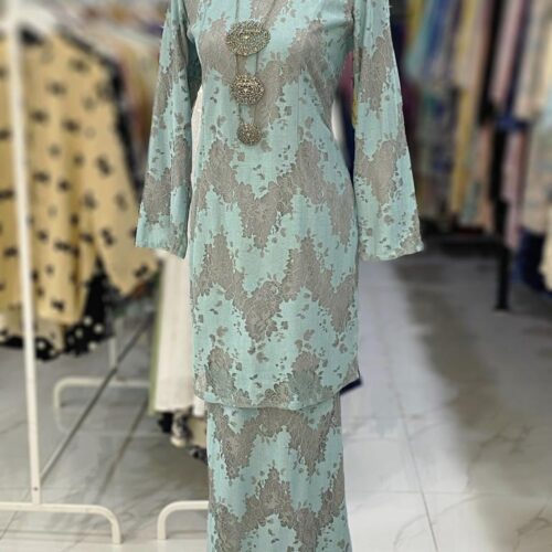 BAINON KURUNG LACE PREMIUM BABY BLUE