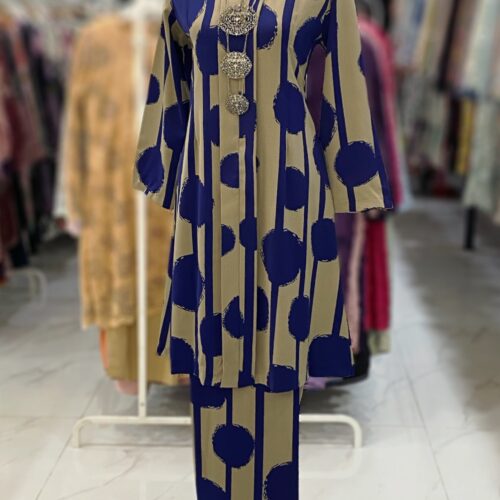 KEBAYA LABUH DANG ANUM BROWN BLUE