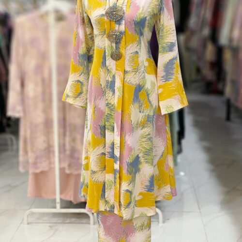 KEBAYA LABUH ZUBAIDAH YELLOW