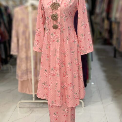 KEBAYA LABUH ZUBAIDAH PINK