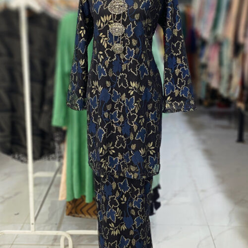 BAINON KURUNG LACE PREMIUM NAVY BLUE
