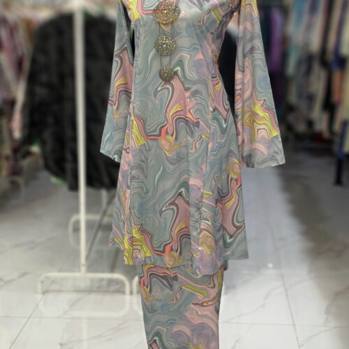 MELOR KURUNG RIAU CREPE ABSTRACT