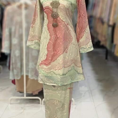 CAMELIA KURUNG PREMIUM FULL CHIFFON MINT
