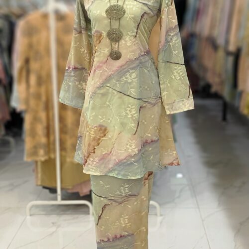 CAMELIA KURUNG PREMIUM FULL CHIFFON MINT