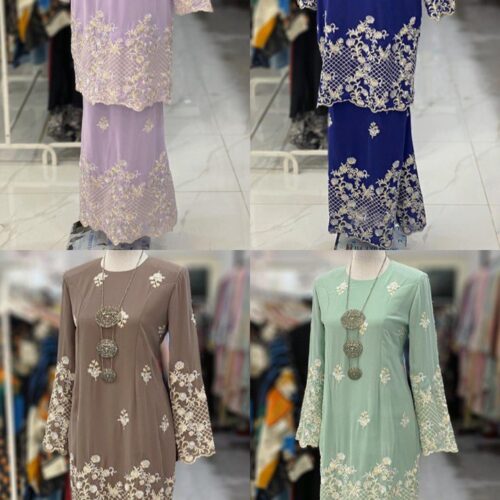 BAINON KURUNG CHIFFON SULAM FULLY LINING 1
