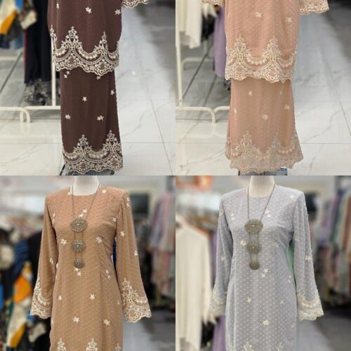 BAINON KURUNG CHIFFON SULAM FULLY LINING 2