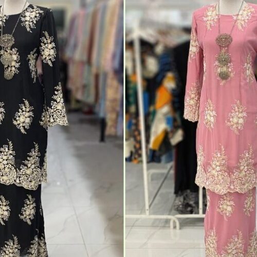 BAINON KURUNG CHIFFON SULAM FULLY LINING 3