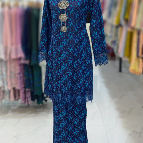 BAINON KURUNG LACE PREMIUM BLUE