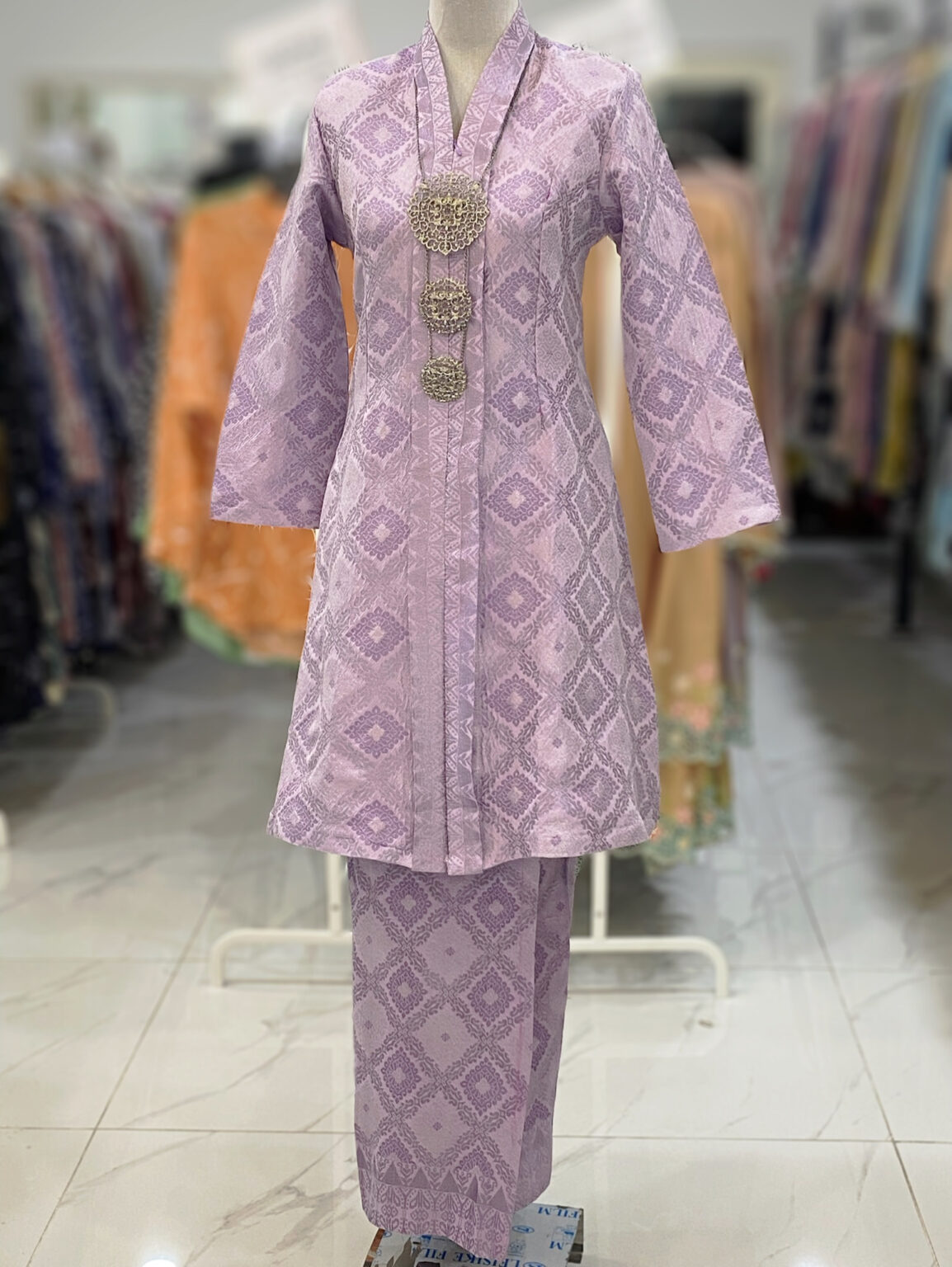 KEBAYA LABUH DANG ANUM SONGKET PURPLE