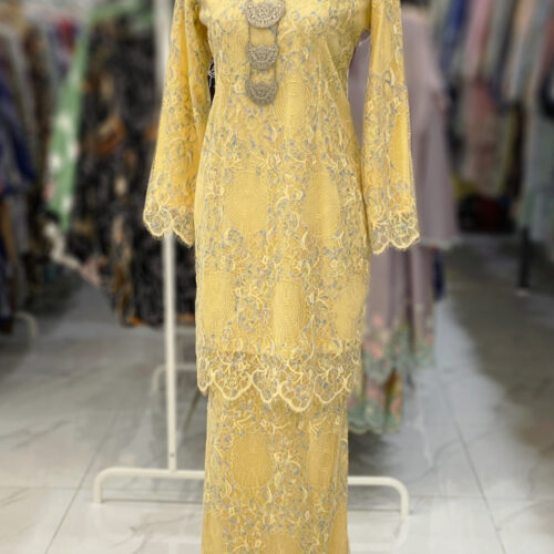 BAINON KURUNG LACE PREMIUM YELLOW