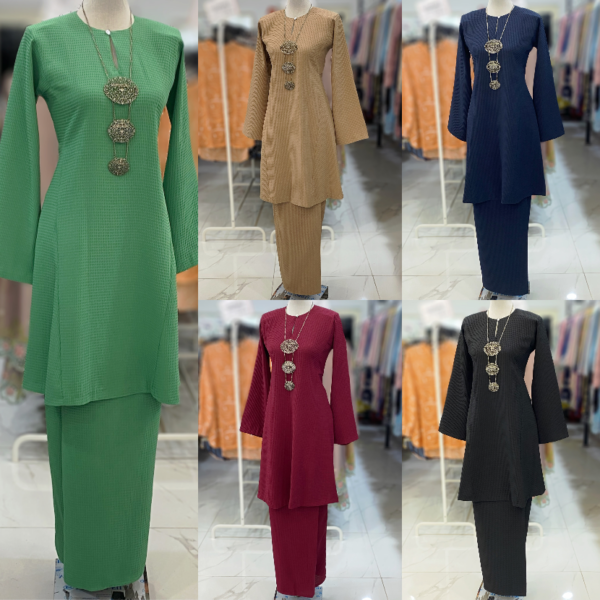 MELOR KURUNG RIAU WAFFLE KNITTED