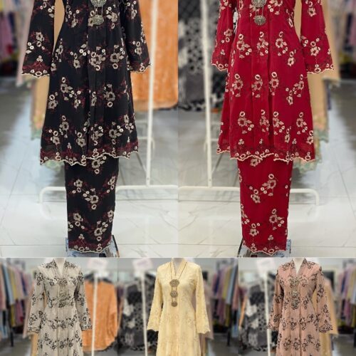 KEBAYA LABUH DANG ANUM SULAM CHIFFON