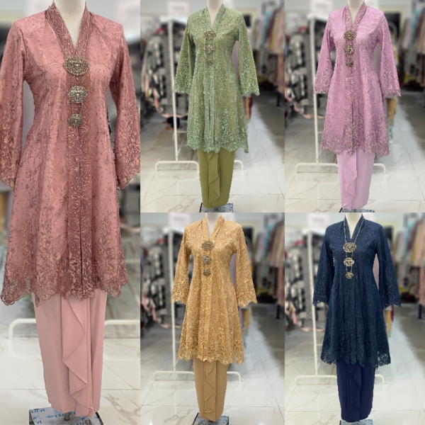 KEBAYA LABUH KUNTUM HALF CHIFFON 2