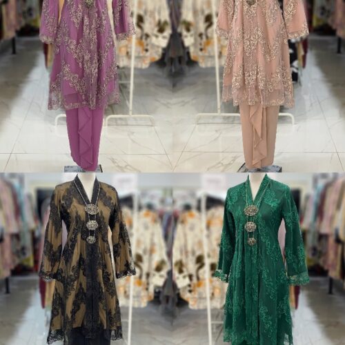 KEBAYA LABUH KUNTUM HALF CHIFFON 6