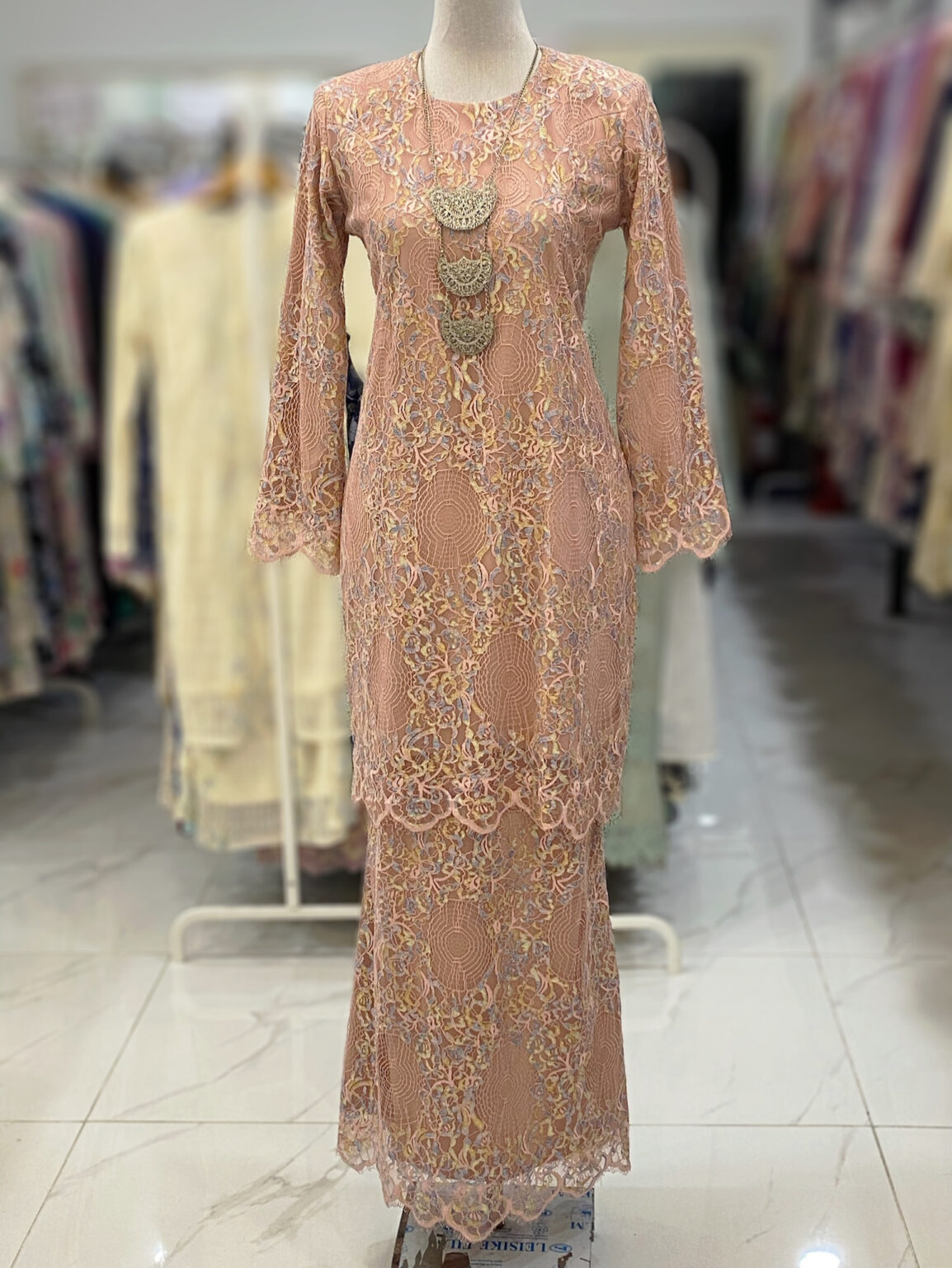BAINON KURUNG LACE PREMIUM PINK