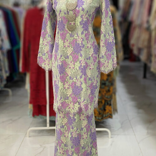 BAINON KURUNG LACE PREMIUM PURPLE MINT