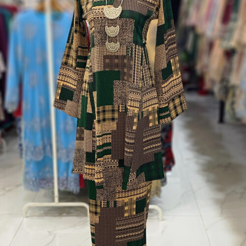 MELOR KURUNG RIAU CREPE EMERALD GREEN