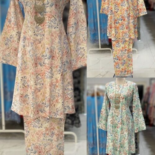 MELOR KURUNG RIAU MIX COTTON LINEN