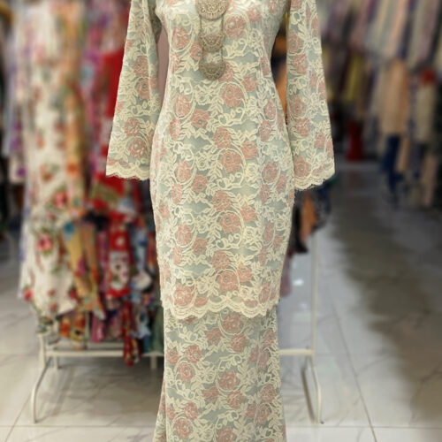 BAINON KURUNG LACE PREMIUM MINT PINK