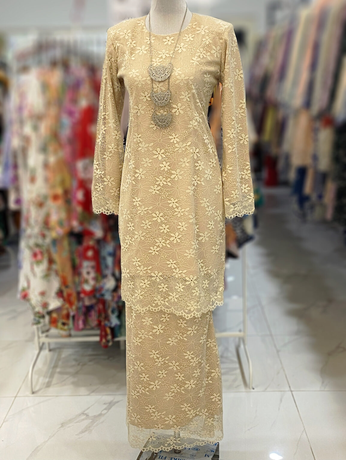 BAINON KURUNG LACE PREMIUM NUDE