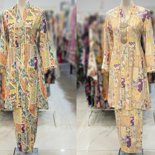 KEBAYA LABUH DANG ANUM MIX COTTON LINEN