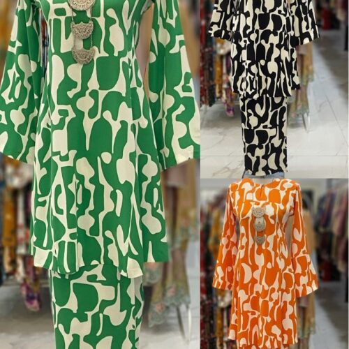 MELOR KURUNG RIAU CREPE ABSTRACT