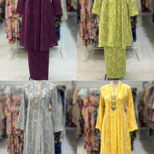 KEBAYA LABUH DANG ANUM 3D CHIFFON FLORAL