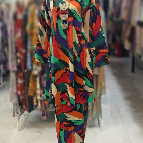 MELOR KURUNG RIAU CREPE COLOURFUL