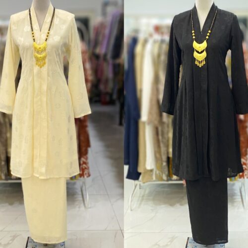 KEBAYA LABUH DANG ANUM EMBOSS CHIFFON BC