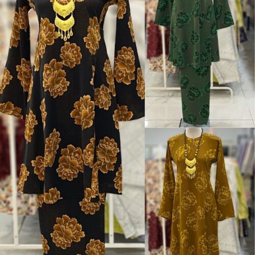 MELOR KURUNG RIAU CREPE FLORAL