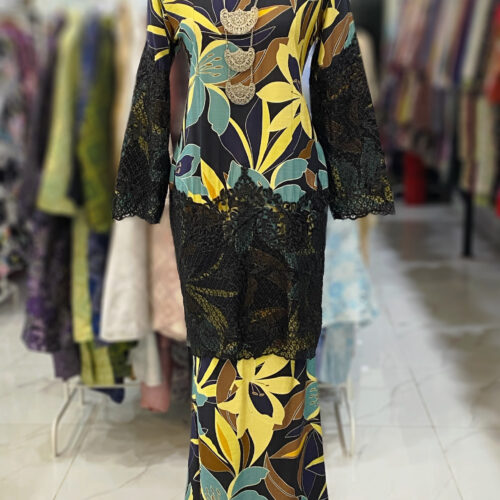 SOFEA KURUNG MODEN BLACK TEAL