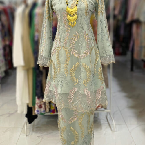 CAMELIA KURUNG PREMIUM CHIFFON MINT