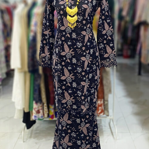 BAINON KURUNG LACE PREMIUM DARK BLUE