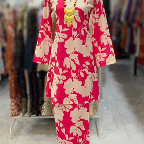 CAMELIA KURUNG PREMIUM CREPE FUSHIA