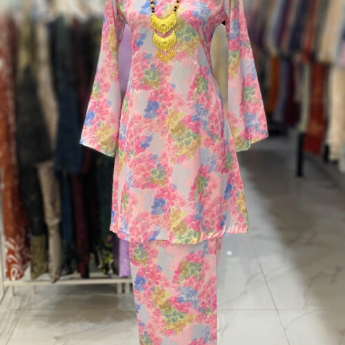 CAMELIA KURUNG PREMIUM CREPE PINK