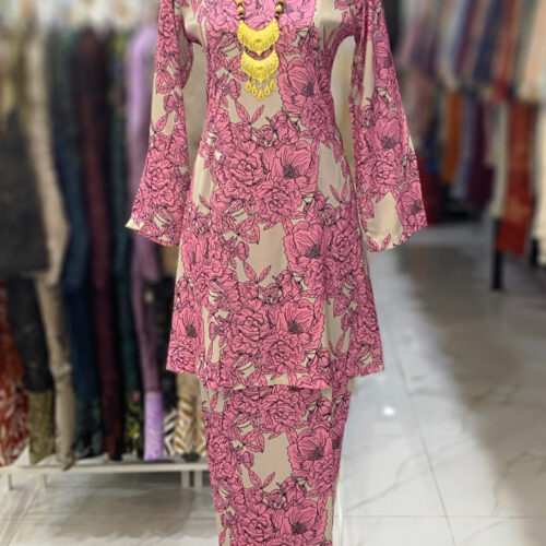 CAMELIA KURUNG PREMIUM CREPE PINK