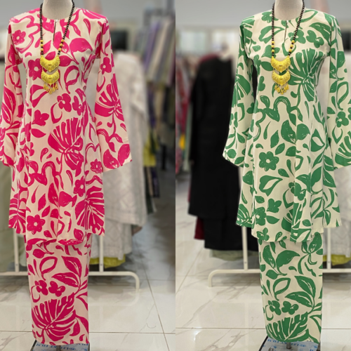 MELOR KURUNG RIAU CREPE FLOWER