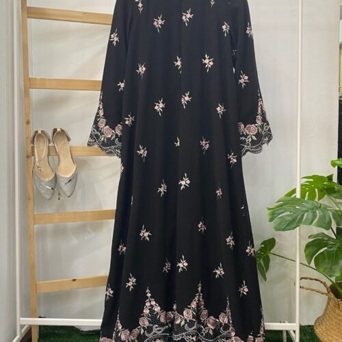 YARA ABAYA CHIFFON SULAM BLACK