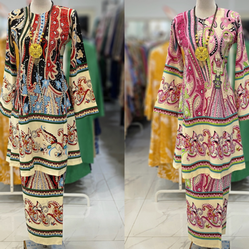 MELOR KURUNG RIAU CREPE FLORAL