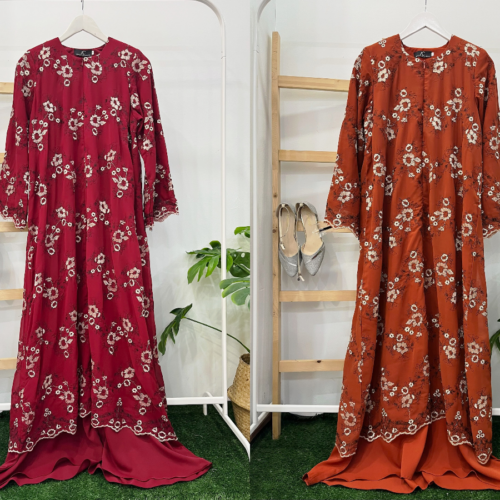 YARA ABAYA CHIFFON SULAM