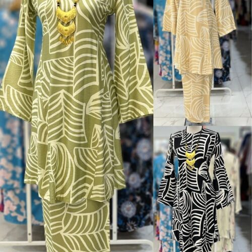 MELOR KURUNG RIAU MIX COTTON LINEN